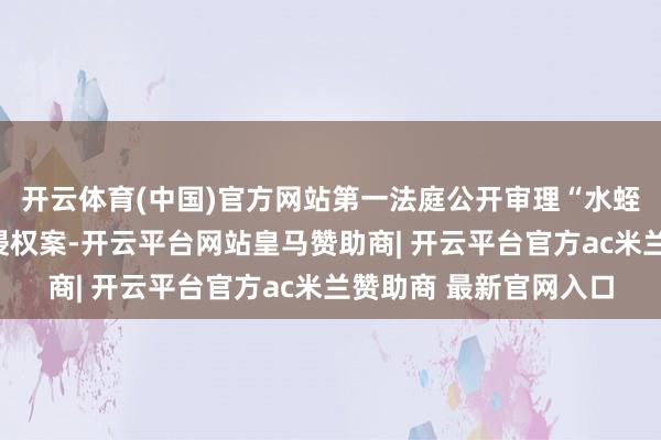 开云体育(中国)官方网站第一法庭公开审理“水蛭中药饮片”圭臬专利侵权案-开云平台网站皇马赞助商| 开云平台官方ac米兰赞助商 最新官网入口