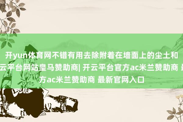 开yun体育网不错有用去除附着在墙面上的尘土和轻度油渍-开云平台网站皇马赞助商| 开云平台官方ac米兰赞助商 最新官网入口