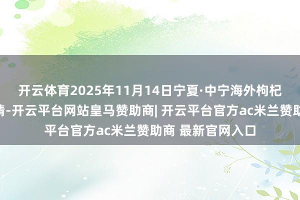 开云体育2025年11月14日宁夏·中宁海外枸杞来去中心价钱行情-开云平台网站皇马赞助商| 开云平台官方ac米兰赞助商 最新官网入口